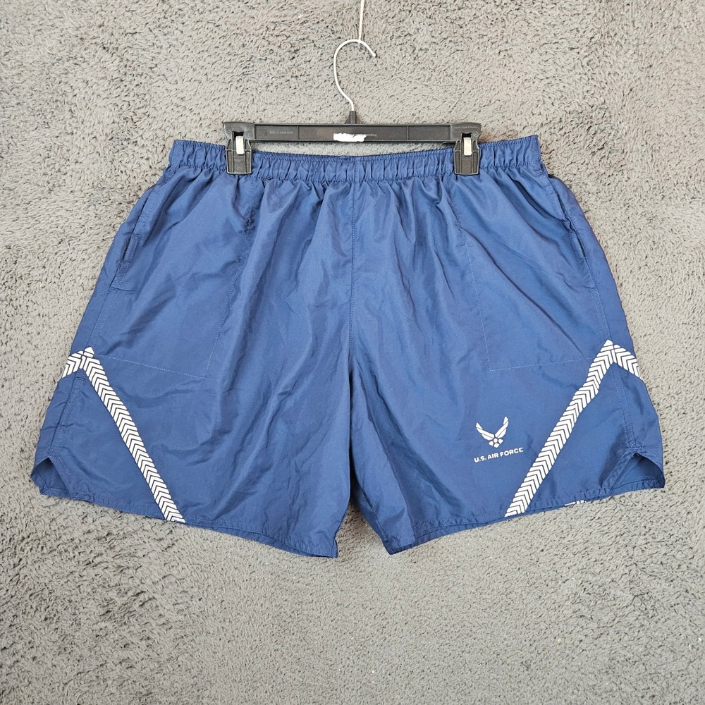 US Air Force PT Shorts Mens XL Blue Training Trunks USAF